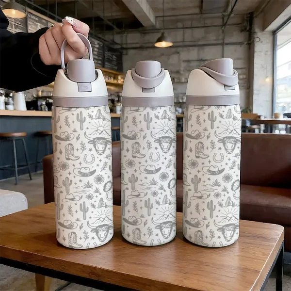 Drinkware Stylish Flasks, Leakproof Insulated Tumbler